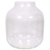 Ronde vaas helder glas 38 cm   -