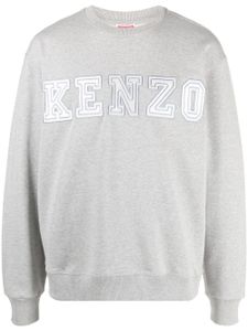 Kenzo sweat en coton à logo brodé - Gris