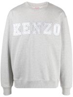 Kenzo sweat en coton à logo brodé - Gris - thumbnail