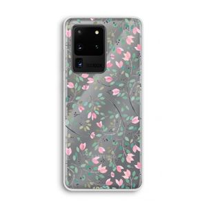 Sierlijke bloemen: Samsung Galaxy S20 Ultra Transparant Hoesje