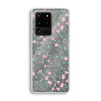 Sierlijke bloemen: Samsung Galaxy S20 Ultra Transparant Hoesje