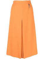 Roberto Cavalli jupe en laine à coupe évasée - Orange Roberto Cavalli jupe en laine à coupe évasée - Orange