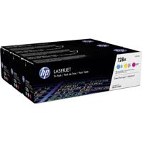 HP Toner 128A Origineel Combipack Cyaan, Magenta, Geel 1300 bladzijden CF371AM