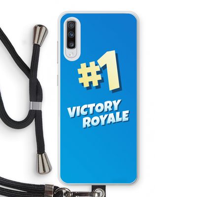Victory Royale: Samsung Galaxy A70 Transparant Hoesje met koord