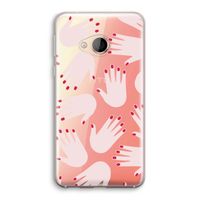 Hands pink: HTC U Play Transparant Hoesje