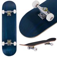 80 x 20 cm Skateboard voor Beginners Complete Cruiser met ABEC-7 Kogellagers 7-Laags Longboard Esdoornhout Marineblauw