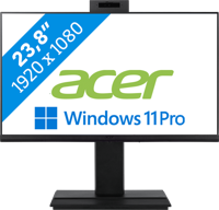 Acer Veriton Z4714GT I5416 Pro Intel® Core™ i5 i5-13400 60,5 cm (23.8") 1920 x 1080 Pixels Alles-in-één-pc 16 GB DDR4-SDRAM 512 GB SSD Windows 11 Pro Wi-Fi 6 (802.11ax) Zwart - thumbnail