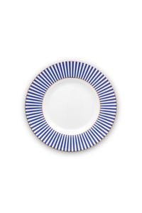 Pip Studio Royal Stripes Gebaksbord Blauw 17 cm