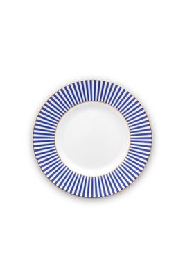 Pip Studio Royal Stripes Gebaksbord Blauw 17 cm