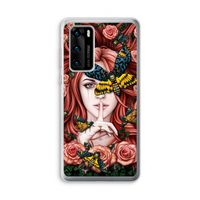 Lady Moth: Huawei P40 Transparant Hoesje