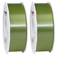 3x XL hobby/decoratie legergroene kunststof sierlinten 4 cm/40 mm x 91 meter