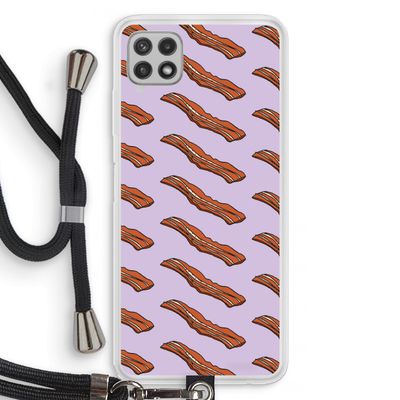 Bacon to my eggs #2: Samsung Galaxy A22 4G Transparant Hoesje met koord