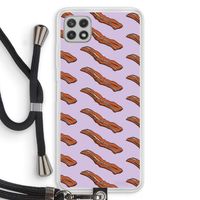 Bacon to my eggs #2: Samsung Galaxy A22 4G Transparant Hoesje met koord