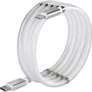 Renkforce USB-kabel USB 2.0 USB-C stekker, Apple Lightning stekker 1.00 m Wit TO-6886779