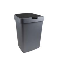 Sunware Delta Prullenbak Met Klep 50 L Antraciet