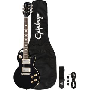 Epiphone Power Players Les Paul Dark Matter Ebony 7/8 elektrische gitaar met gigbag, strap, kabel en plectrums