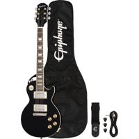 Epiphone Power Players Les Paul Dark Matter Ebony 7/8 elektrische gitaar met gigbag, strap, kabel en plectrums - thumbnail