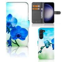 Samsung Galaxy S23 Plus Hoesje Orchidee Blauw - Cadeau voor je Moeder