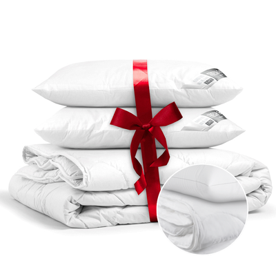 Beddengoed Pakket Silver Star 200x200 Cm Warmteklasse 2 Winter & Anti Allergie & Anti Huisstofmijt & Gezien Op TV & Ademend & Zacht & Rug Slaper &