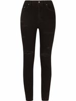 Dolce & Gabbana jean skinny Audrey à effet usé - Noir - thumbnail