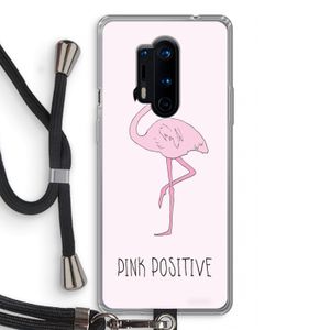 Pink positive: OnePlus 8 Pro Transparant Hoesje met koord