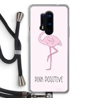Pink positive: OnePlus 8 Pro Transparant Hoesje met koord