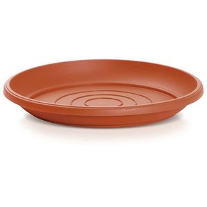 Opvangschaal/onderschaal bloempot/plantenpot - terracotta - rond - Dia 41 cm