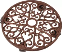 Esschert Design plantentrolley rond gietijzer 34,5 cm