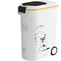 CURVER Droogvoerbak 54 L / 20 kg - Diner huisdieren - Wit - 49,3 x 27,8 x 60,5 cm - Voor honden