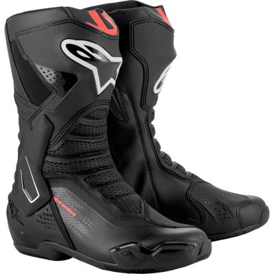 ALPINESTARS SMX-6 V3, Sport motorlaarzen, Zwart-Rood Fluo