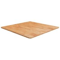 Tafelblad vierkant 80x80x1,5cm massief eiken lichtbruin