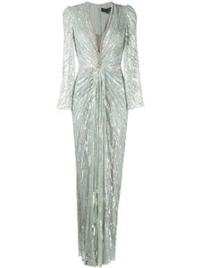 Jenny Packham robe Darcy à sequins brodés - Vert