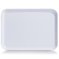 Zeller dienblad - rechthoek - wit - kunststof - 24 x 18 cm