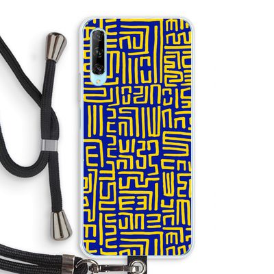 Majorelle Blue Print: Huawei P Smart Pro Transparant Hoesje met koord