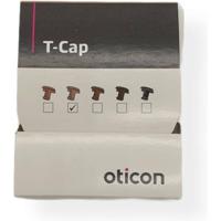 Oticon T-cap Donkerder Beige hoortoestel onderdeel voor in het oor hoortoestellen - thumbnail
