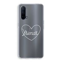 Friends heart pastel: OnePlus Nord CE 5G Transparant Hoesje Friends heart pastel: OnePlus Nord CE 5G Transparant Hoesje
