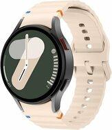 Wave Sportband met aansluitknop - Lichtroze - Samsung Galaxy Watch 5 (Pro) - 40mm / 44mm / 45mm Wave Sportband met aansluitknop - Lichtroze - Samsung Galaxy Watch 5 (Pro) - 40mm / 44mm / 45mm