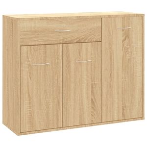 vidaXL Dressoir 88x30x70 cm bewerkt hout sonoma eikenkleurig