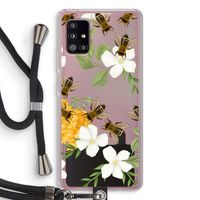 No flowers without bees: Samsung Galaxy A51 5G Transparant Hoesje met koord