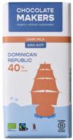 Chocolatemakers Reep tres hombres 40% melk zeezout fairtrade bio