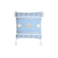Kussen DKD Home Decor Blauw Wit 40 x 15 x 40 cm