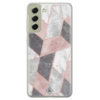 Samsung Galaxy S21 FE siliconen hoesje - Stone grid