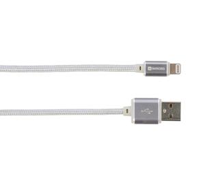 Skross Apple iPad/iPhone/iPod Aansluitkabel [1x USB - 1x Apple dock-stekker Lightning] 1.00 m Zilver