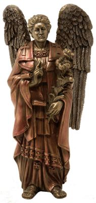 Beeld Aartsengel Gabriël Bronskleurig - 21 cm