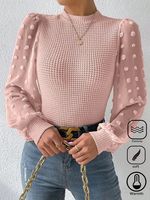 Crew Neck Plain Casual Loose Shirt - thumbnail