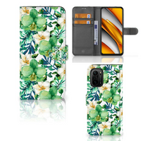 Poco F3 | Xiaomi Mi 11i Hoesje Orchidee Groen - thumbnail