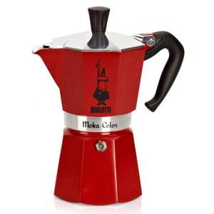 Bialetti Moka Express koffiezetapparaat - rood - 3 kopjes