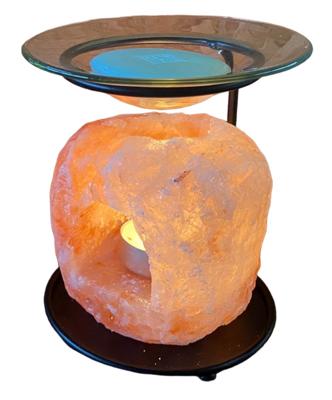 Himalaya Zout Waxinelichthouder & Aroma Diffuser - Home & Living - Spiritueelboek.nl
