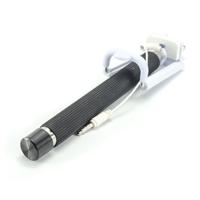 Zwarte selfie stick met kabel Zwarte selfie stick met kabel