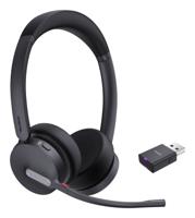 Yealink WH64 Hybrid Dual Teams Headset Draadloos Hoofdband Kantoor/callcenter Micro-USB Bluetooth Zwart
